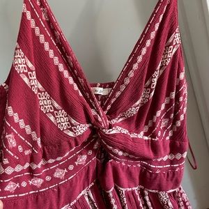 Boho Sundress with Cross Front